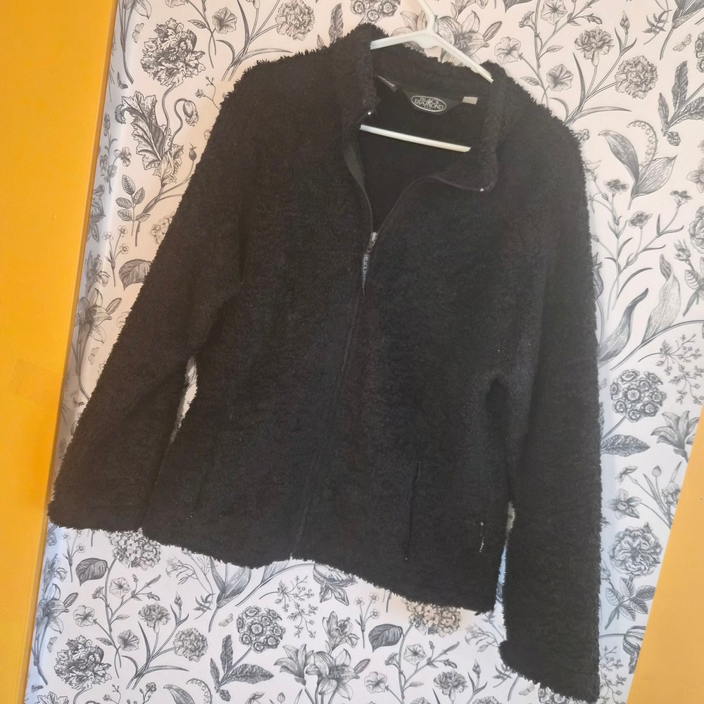 Vintage Black Diamond USA XL Sherpa Fleece Jacket Ful Zip Womens XL Cabincore